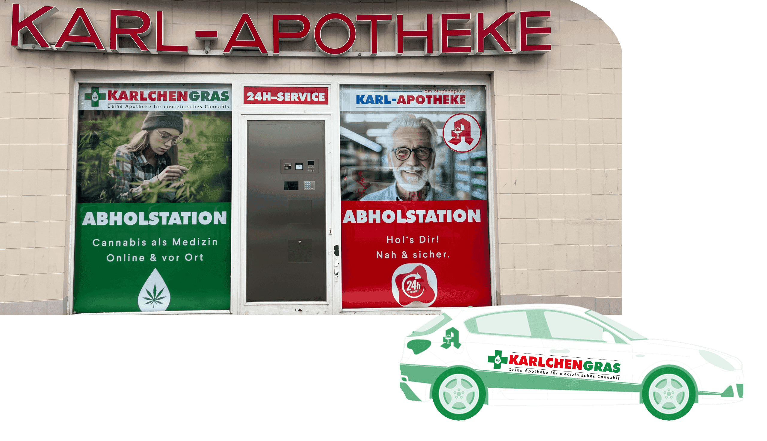 Die Karlchengras Cannabis Abholstation in Karlsruhe